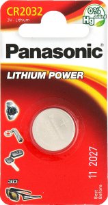 Батарейки CR-2032 LithiumI 3v Panasonic, 1шт 4105520 фото