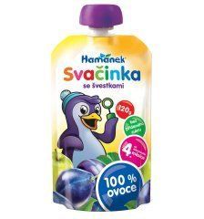 Пюре для детей от 4мес Яблоко со сливой Hamanek д/п 120г 3923090 фото