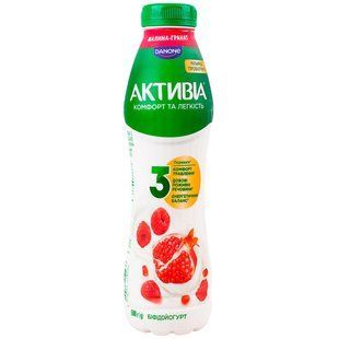 Бифидойогурт 1.2% малина гранат Активіа пет, 500 г 4539490 фото