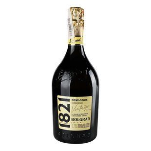 Вино ігристе біле напівсолодке 1821 Vintage Bolgrad, 0.75 л 3614480 фото