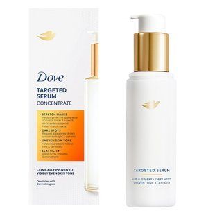 Концентрированная сыворотка для тела 4 в 1 для ровного сияющего тона кожи Dove 100мл 4725550 фото