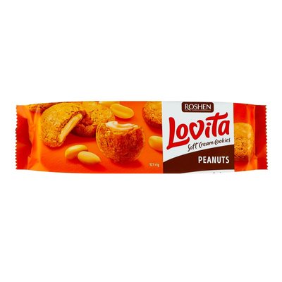 Печиво здобне Hazelnut Soft Cream Cookies Lovita Roshen м/у 127г 4127570 фото