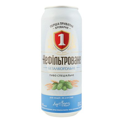 Пиво нефильтрованное безалкогольное ж/б Бочковое, 0.5 л 3159230 фото