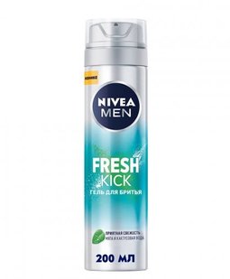 Гель для гоління Men Fresh Kick Nivea, 200 мл 3581420 фото