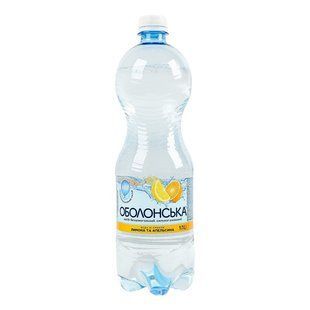 Вода газована лимон-апельсин Оболонська, 1 л 2333300 фото