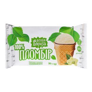 Морозиво пломбір Біла Береза, 90 г 3599060 фото
