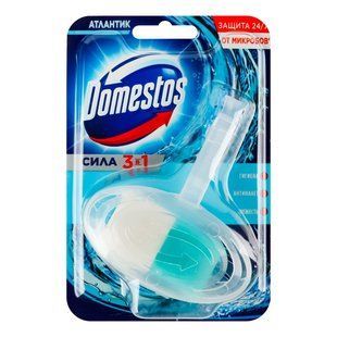 Блок для очищення унітазу Атлантік Сила 3в1 Domestos, 1 шт/уп. 479854 фото