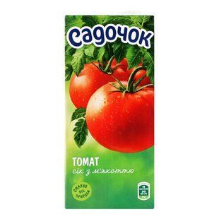 Сік Томатний з м'якоттю Садочок, 0.95 л 4043690 фото