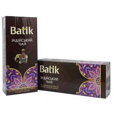 Чай Iндiйський чай Batik, 25 пак/уп. 3973980 фото