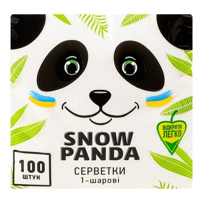 Паперові серветки Сніжна панда, 100 шт / уп. 1788500 фото